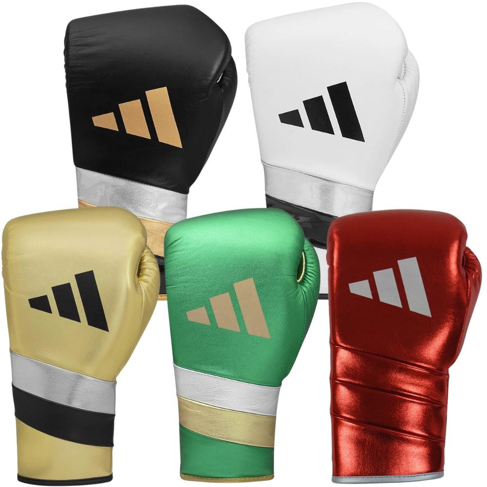 Adidas boxing gloves and pads online set