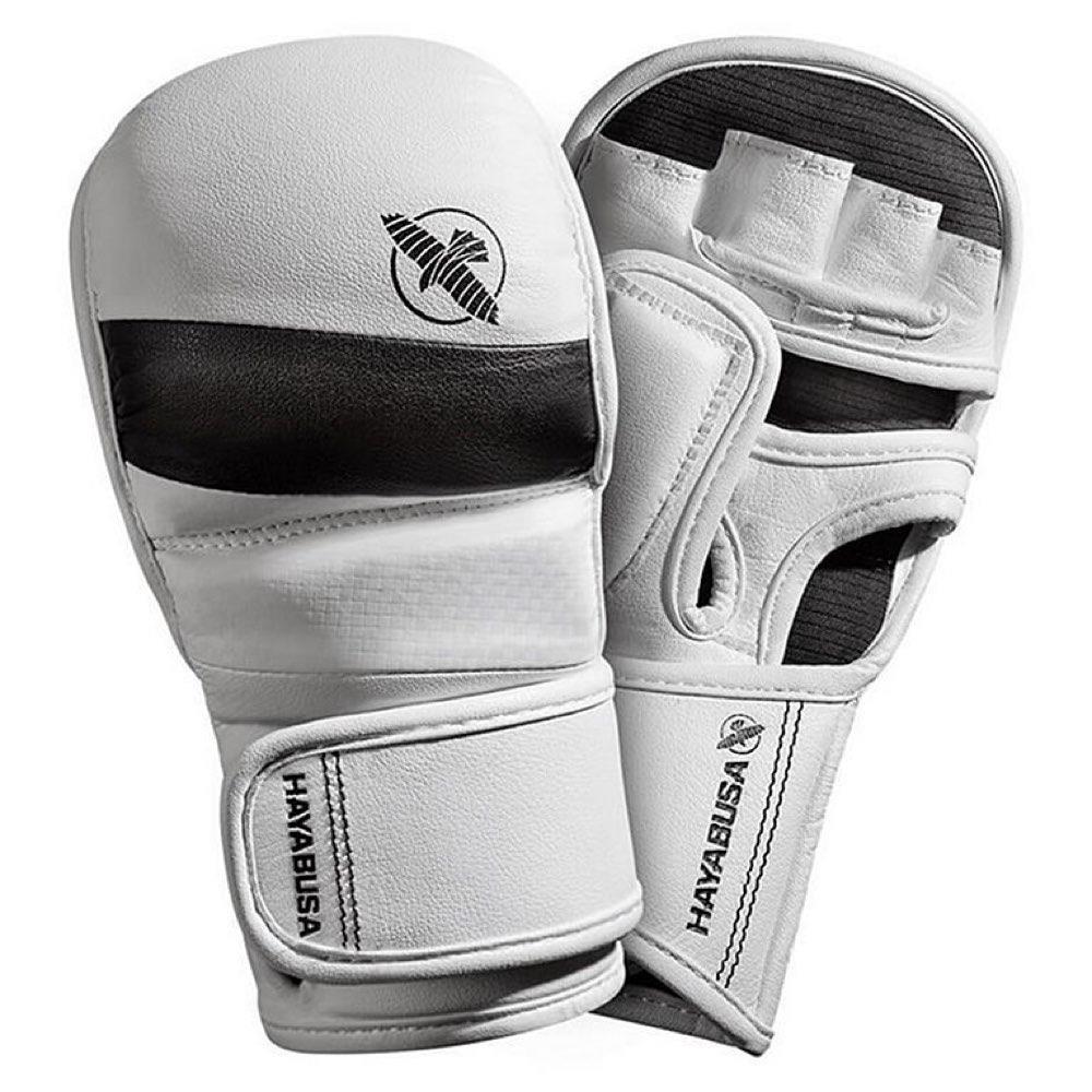 Hayabusa T3 Hybrid MMA Sparring Gloves White Black