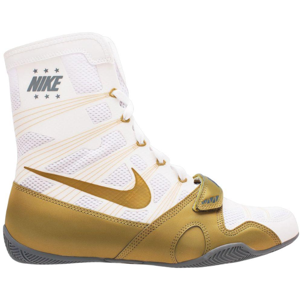 Nike hyperko gold and sales white