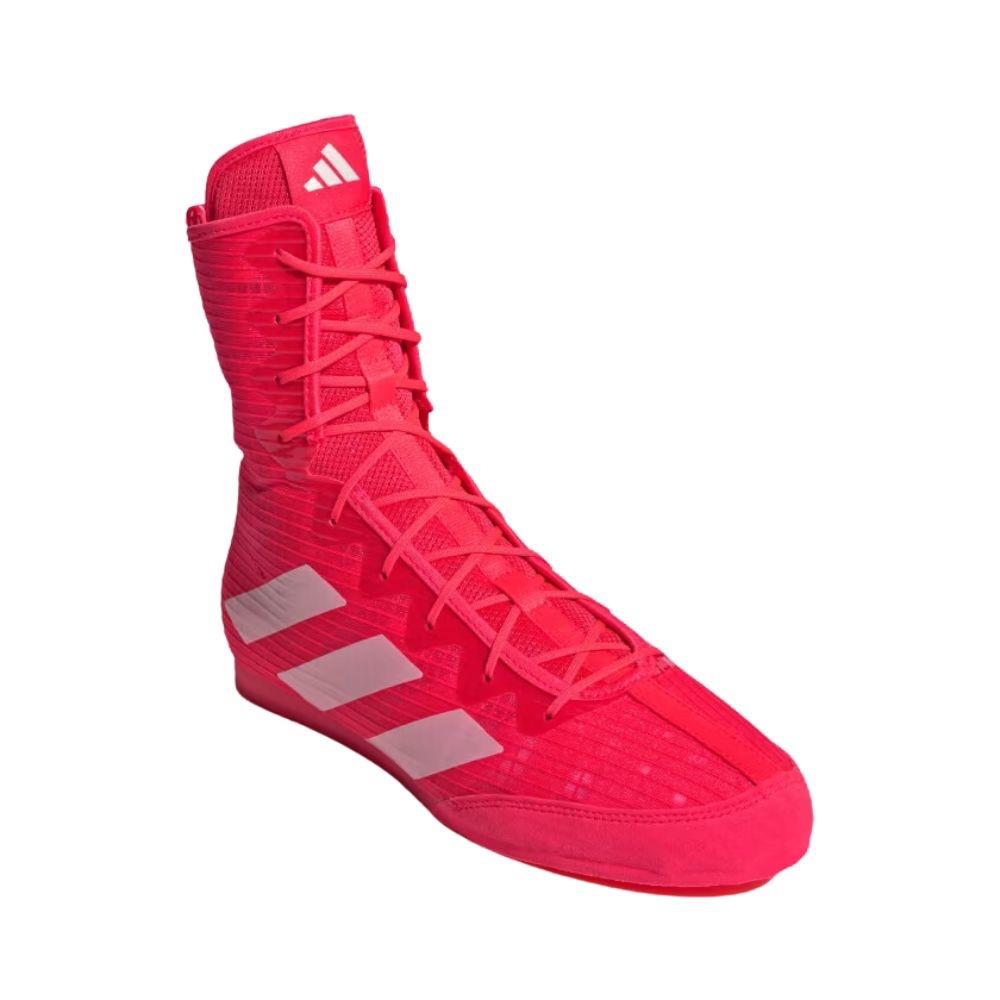 Adidas Box Hog 4 Boxing Boots - Lucid Red-Adidas