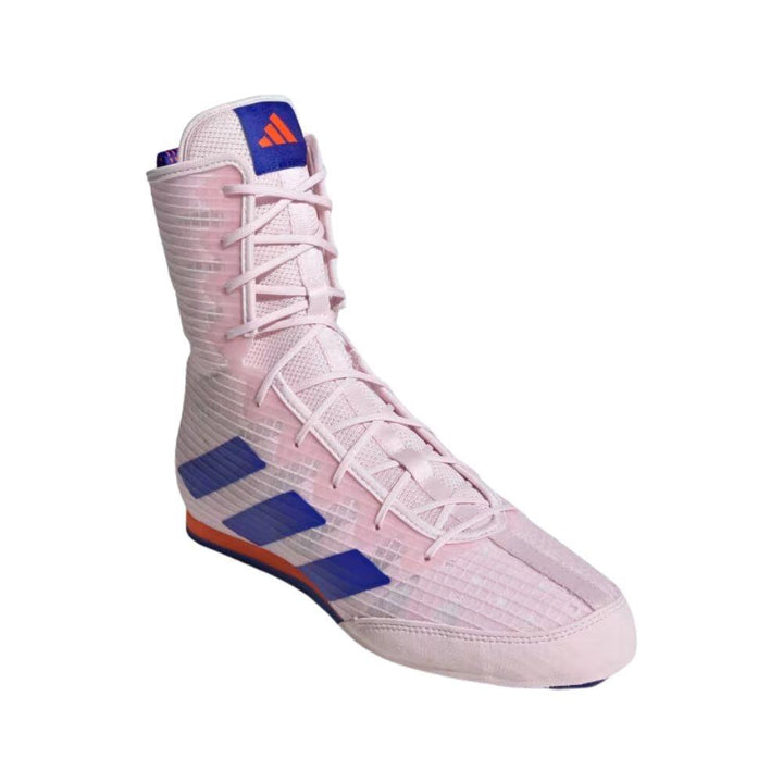 Adidas Box Hog 4 Boxing Boots - Pink/Blue-Adidas