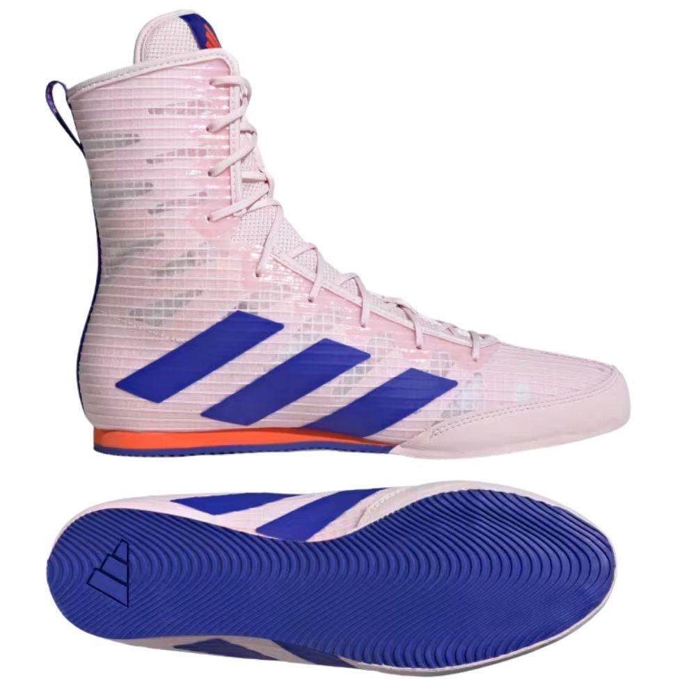 Adidas Box Hog 4 Boxing Boots - Pink/Blue-Adidas