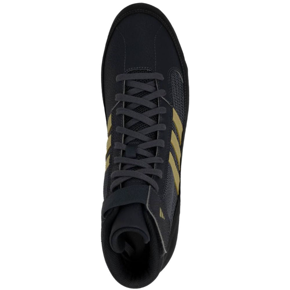 Adidas Havoc Kids Wrestling Boots - Black/Gold-Adidas