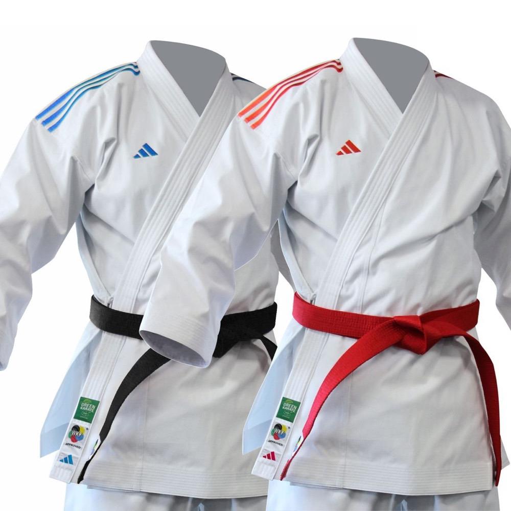 Adidas WKF Japanese Cut 14oz Coloured Karate Uniform-Adidas