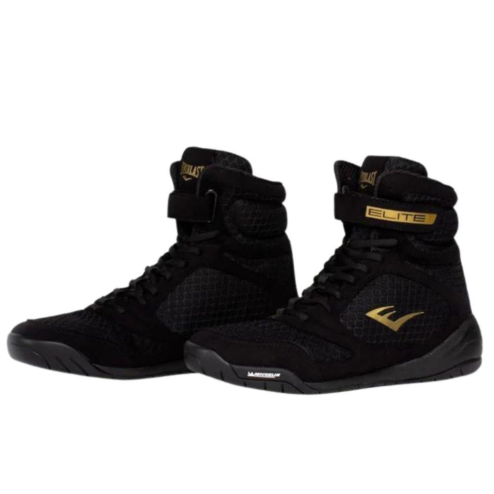 Everlast Elite 2.0 High Top Boxing Boots - Black-Everlast