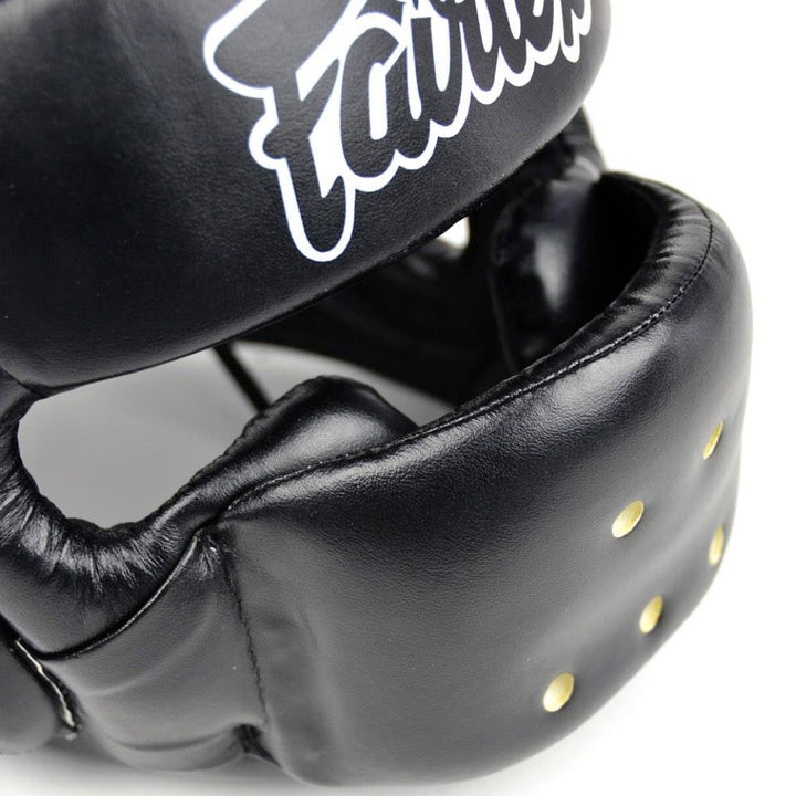 Fairtex Full Face Head Guard - Black-Fairtex