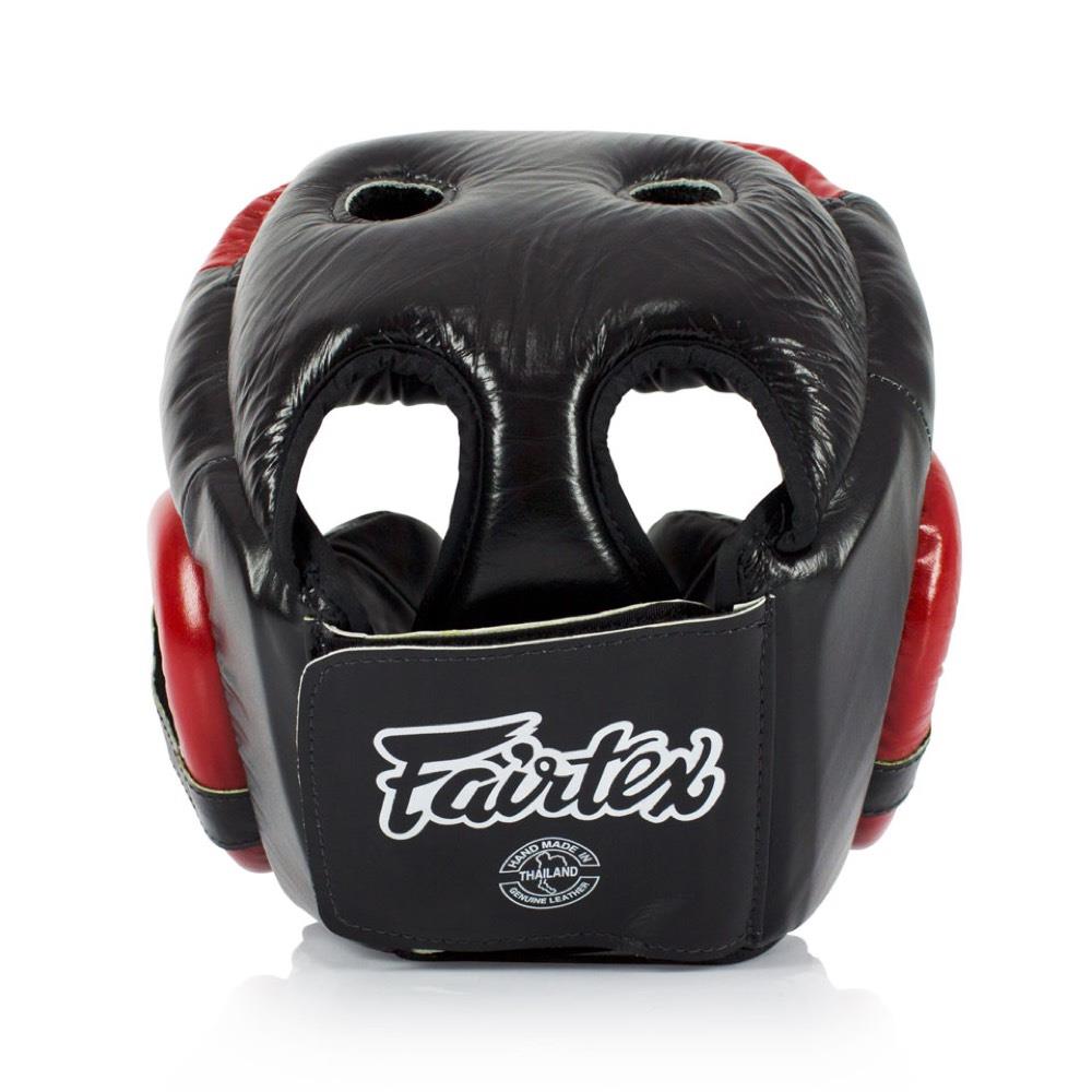 Fairtex Full Face Head Guard - Red-Fairtex