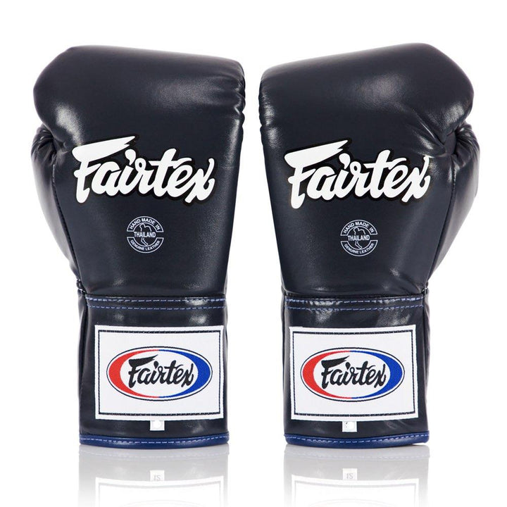 Fairtex Lace Up Competition Gloves - Blue-Fairtex