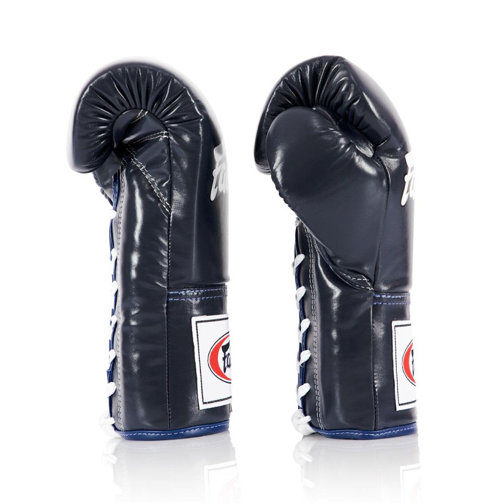 Fairtex Lace Up Competition Gloves - Blue-Fairtex