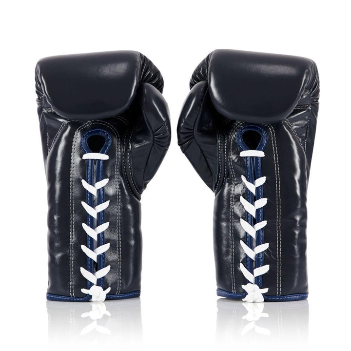 Fairtex Lace Up Competition Gloves - Blue-Fairtex