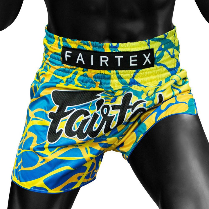 Fairtex Magma Muay Thai Shorts - Green-Fairtex