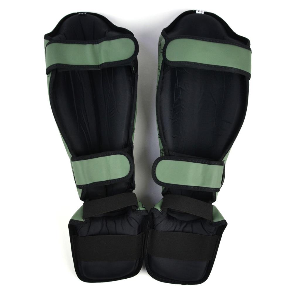 Fairtex Muay Thai Shin Pads - Olive Green-Fairtex