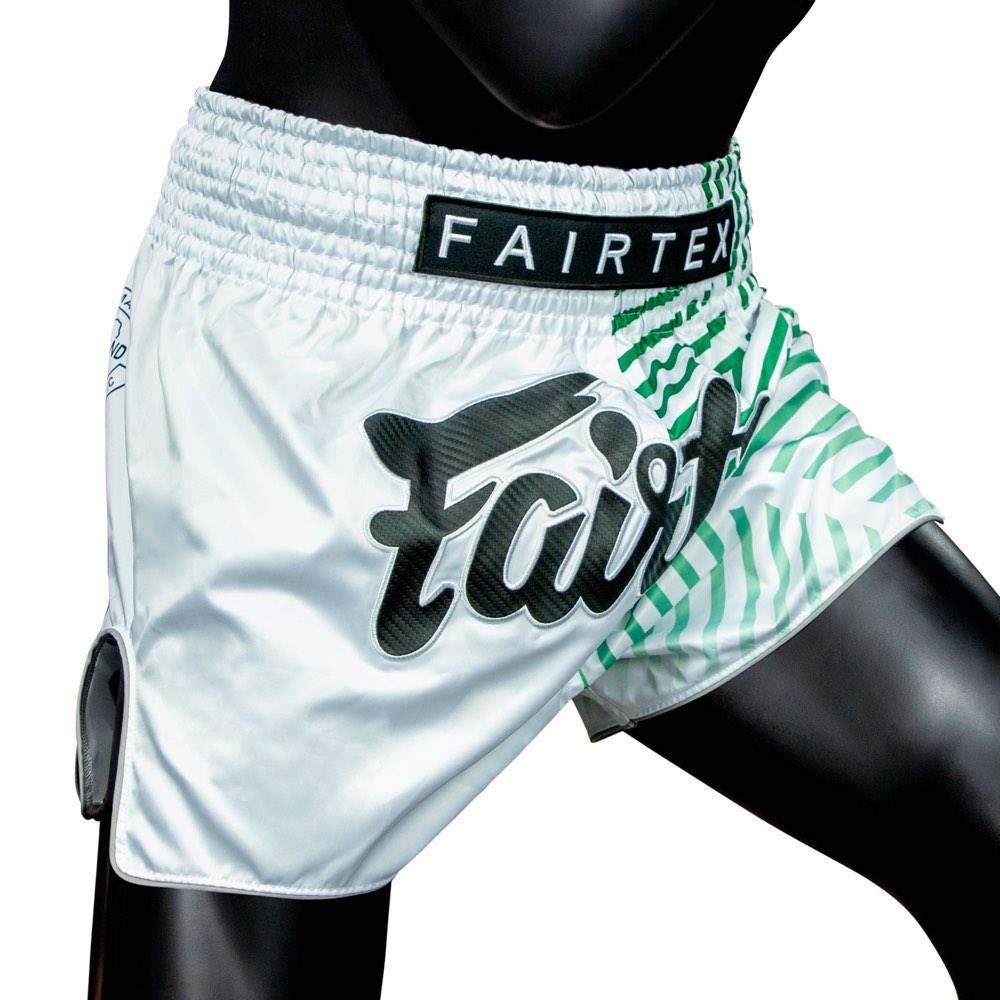 Fairtex Racer Muay Thai Shorts - White-Fairtex