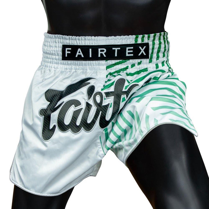 Fairtex Racer Muay Thai Shorts - White-Fairtex