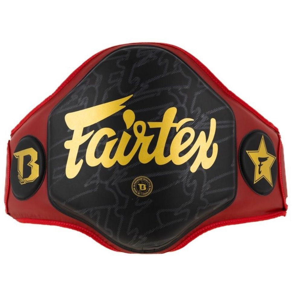 Fairtex X Booster Belly Pad - Red/Black-Fairtex