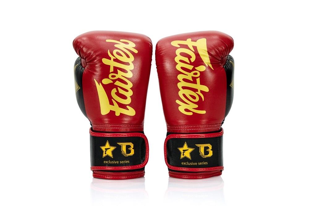 Fairtex X Booster Muay Thai Boxing Gloves - Red/Black-Fairtex