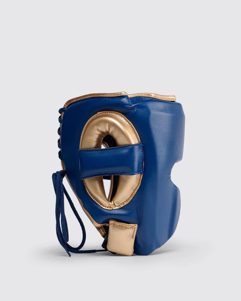 Fly Knight X Head Guard - Navy Blue/Gold-Fly