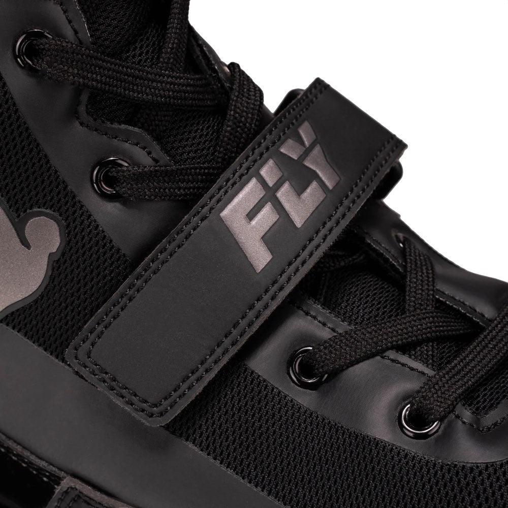 Fly Storm Boxing Boots - Black/Black-FEUK