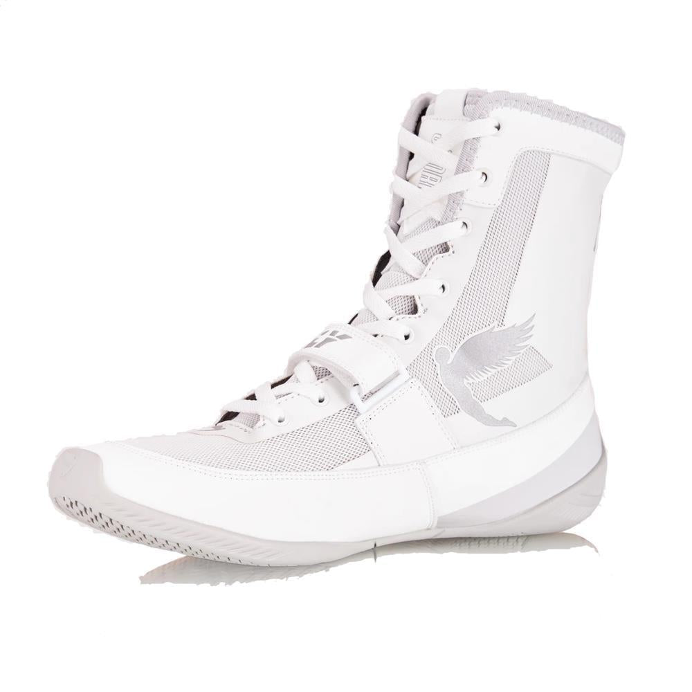 Fly Storm Boxing Boots - White/Grey-FEUK