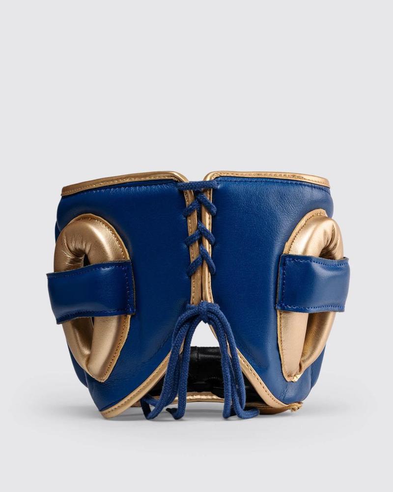 Fly Superbar X Head Guard - Navy Blue/Gold-Fly