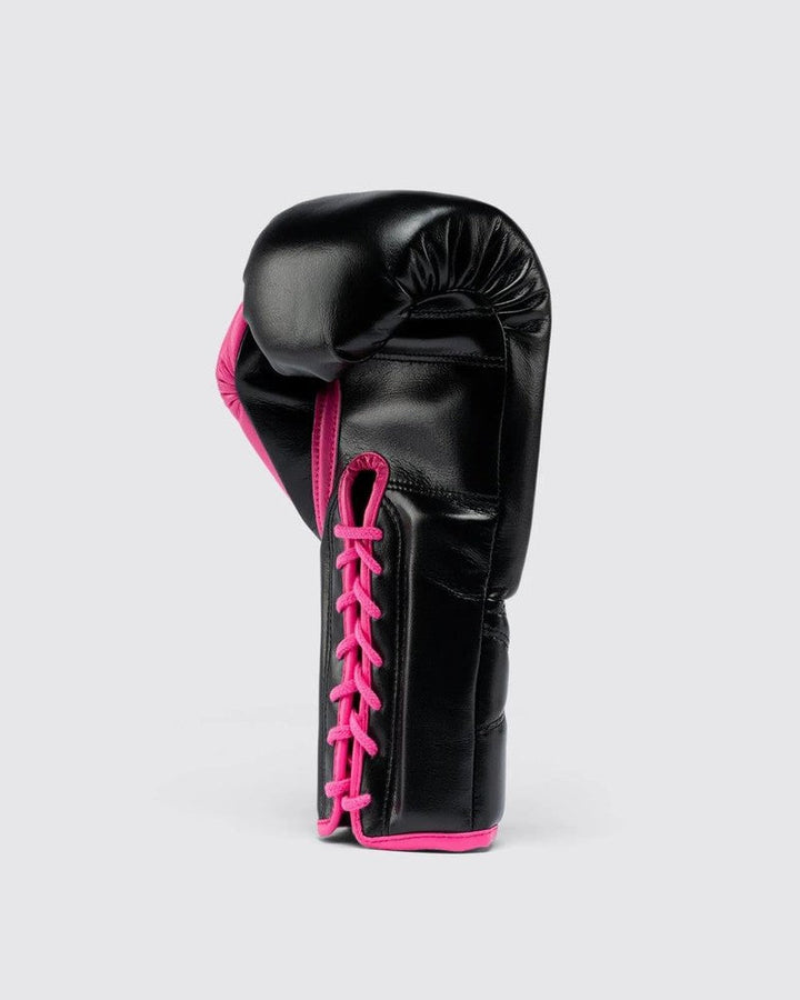 Fly Superlace X Boxing Gloves - Black/Pink-Fly