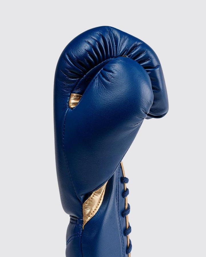 Fly Superlace X Boxing Gloves - Navy Blue/Gold-Fly