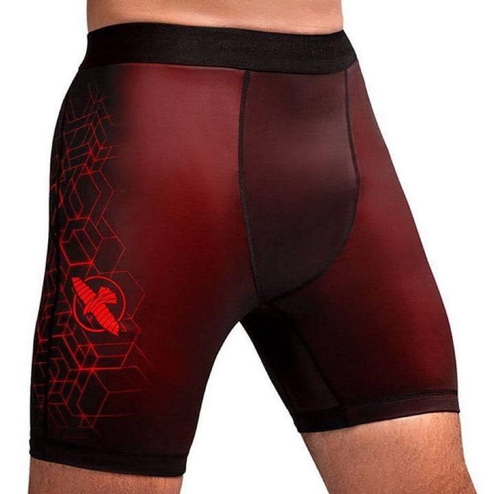 Hayabusa Geo Vale Tudo Shorts - Red-Hayabusa