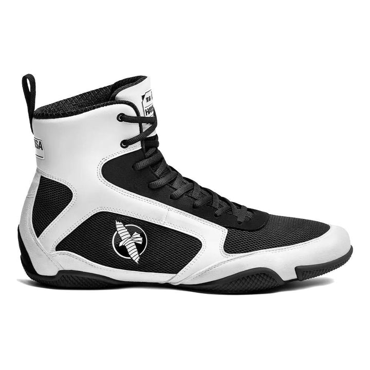 Hayabusa Pro Boxing Boots - White/Black-Hayabusa