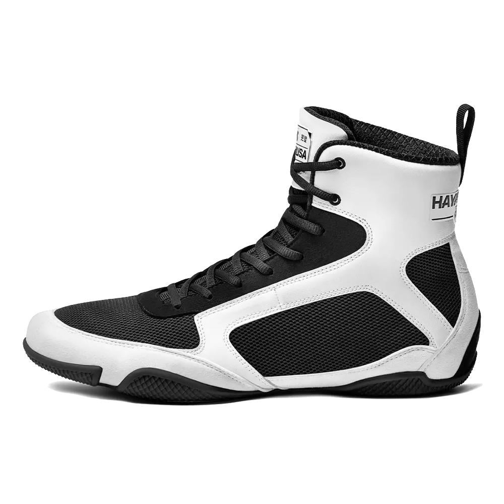 Hayabusa Pro Boxing Boots - White/Black-Hayabusa