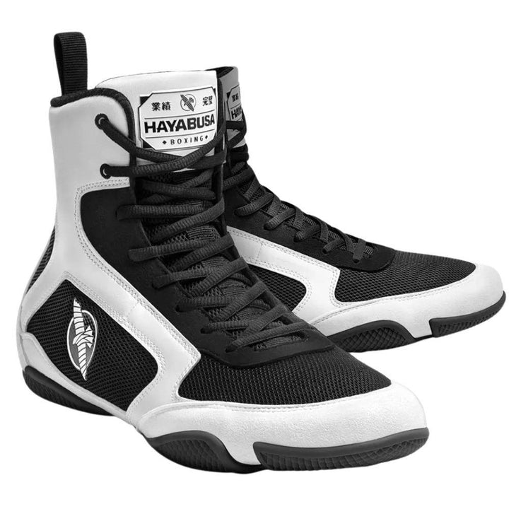 Hayabusa Pro Boxing Boots - White/Black-Hayabusa