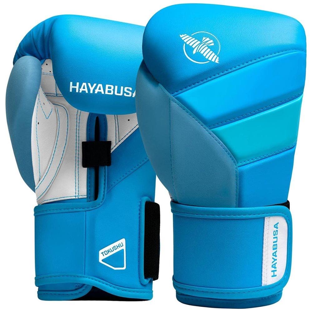 Hayabusa T3 Neon Boxing Gloves - Blue-Hayabusa