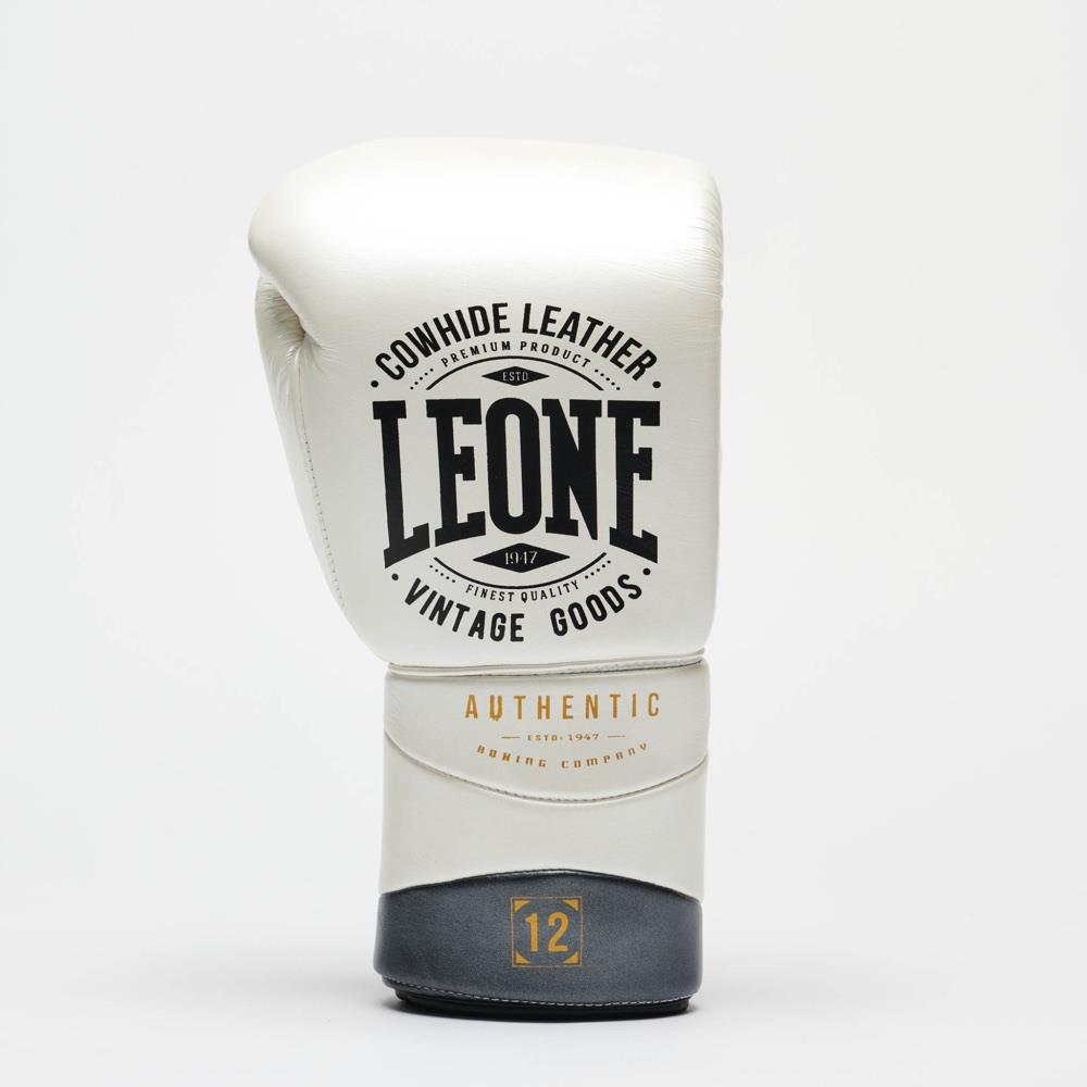 Leone Authentic Lace Boxing Gloves - White-Leone 1947