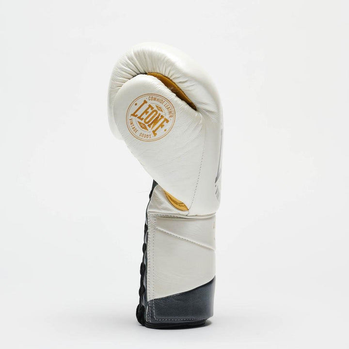 Leone Authentic Lace Boxing Gloves - White-Leone 1947