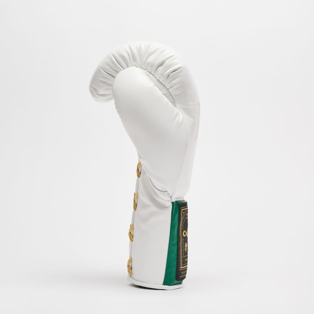 Leone Orlando Classico Tricolore Lace Boxing Gloves - White-Leone 1947