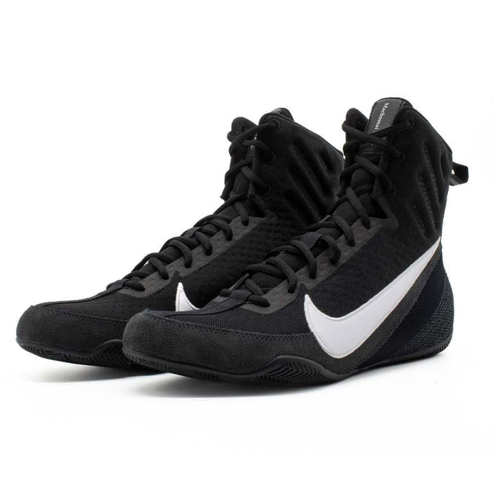 Nike Machomai 3 Boxing Boots - Black/White - Free Socks-Nike