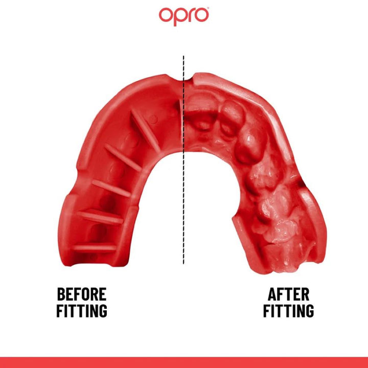 Opro Bronze Mouth Guard - Youth - Red-Opro