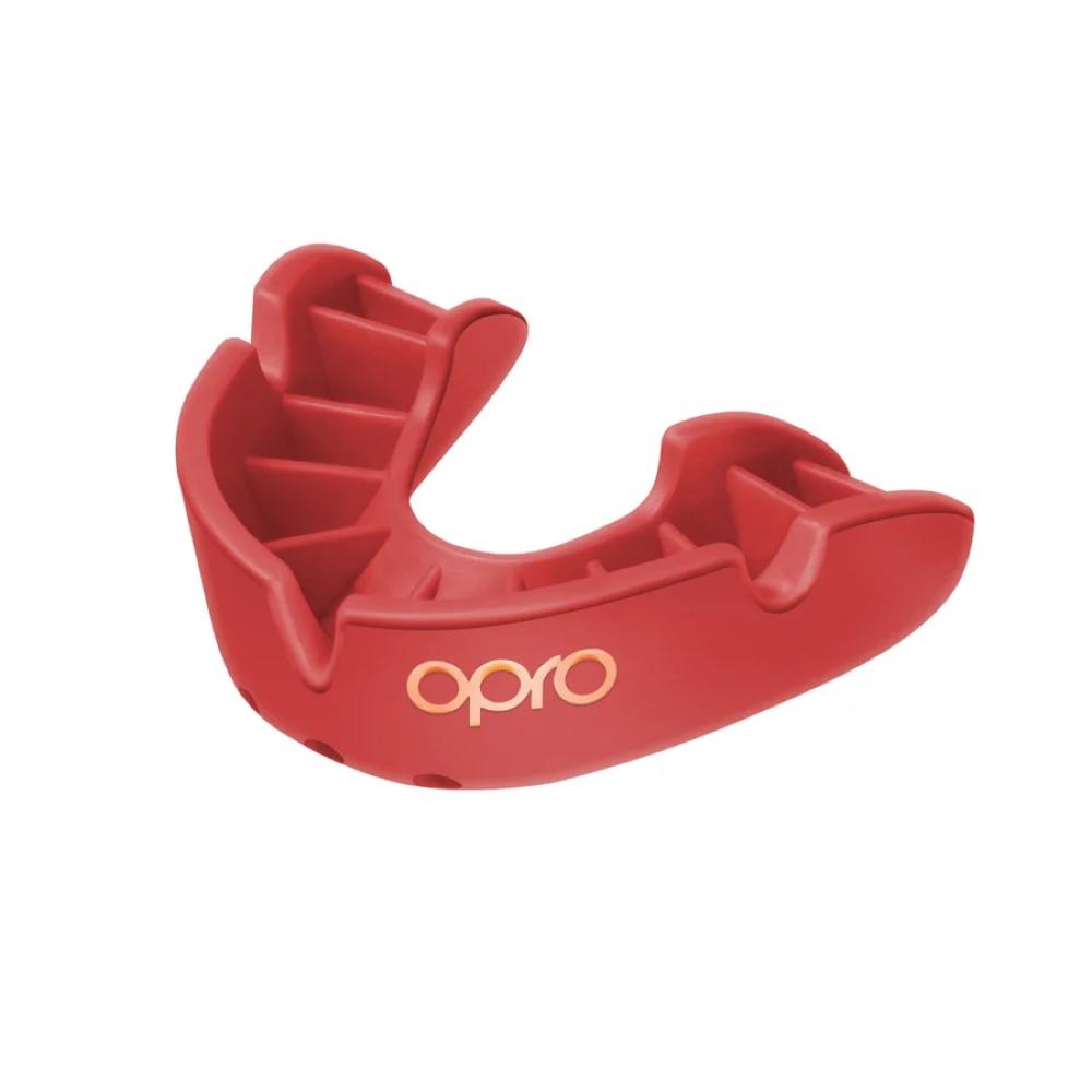 Opro Bronze Mouth Guard - Youth - Red-Opro