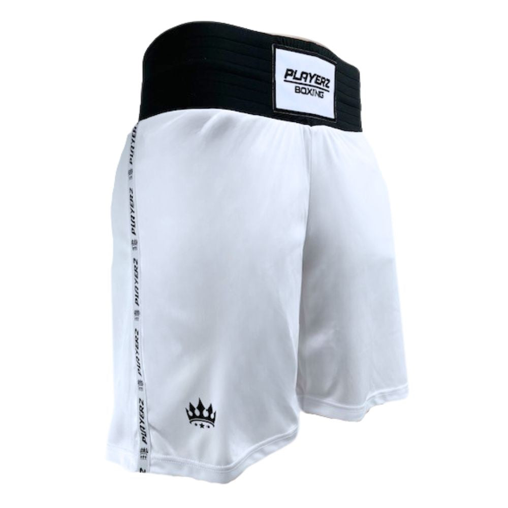 Playerz Boxing Shorts-white