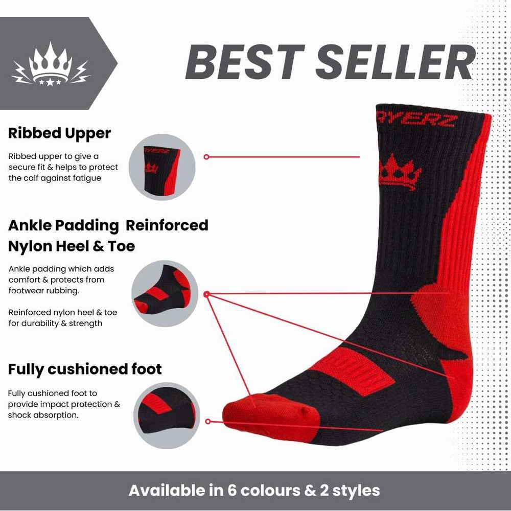 Playerz Logo Boxing Socks-Playerz Boxing