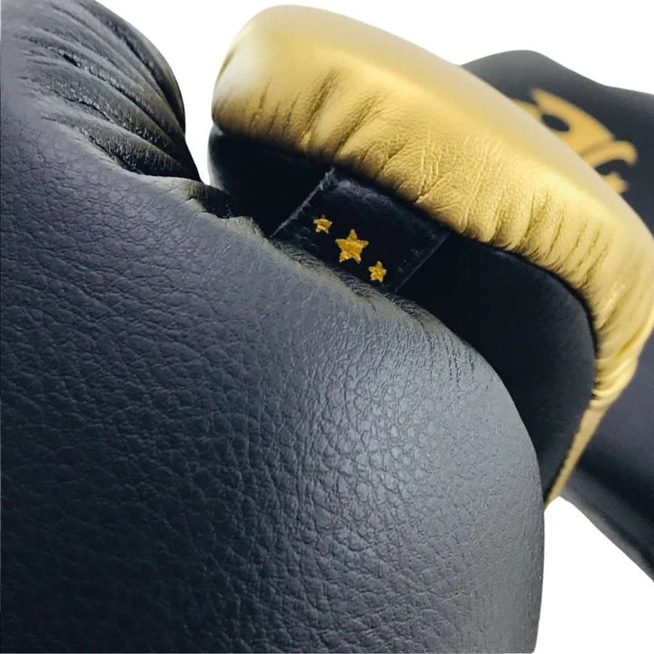 Playerz Power Boxing Gloves - Black/Gold-Playerz Boxing