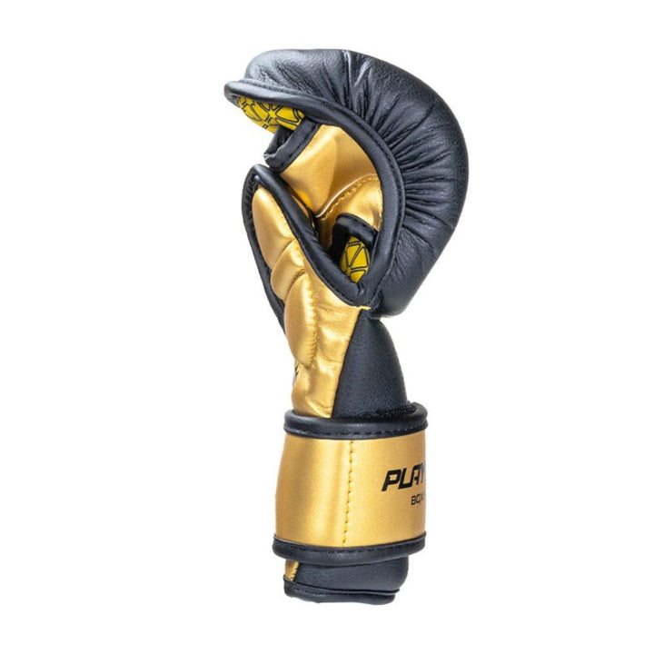 Playerz Power MMA Sparring Gloves - Black/Gold-Playerz Boxing