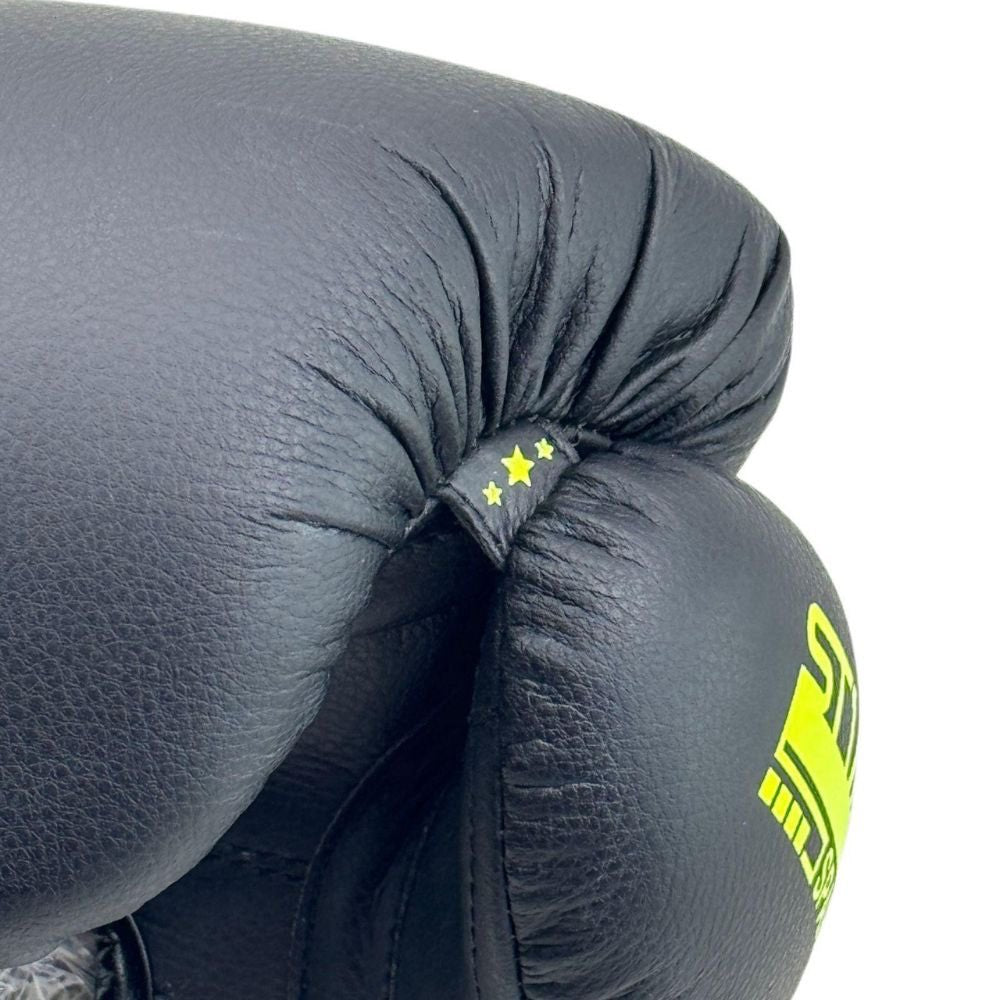 Playerz SparTech Boxing Gloves - Black/Neon-Playerz Boxing