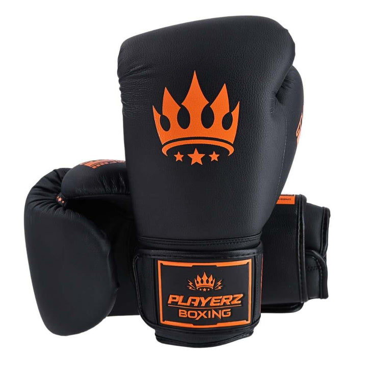 Playerz SparTech Boxing Gloves - Neon Orange-Playerz Boxing