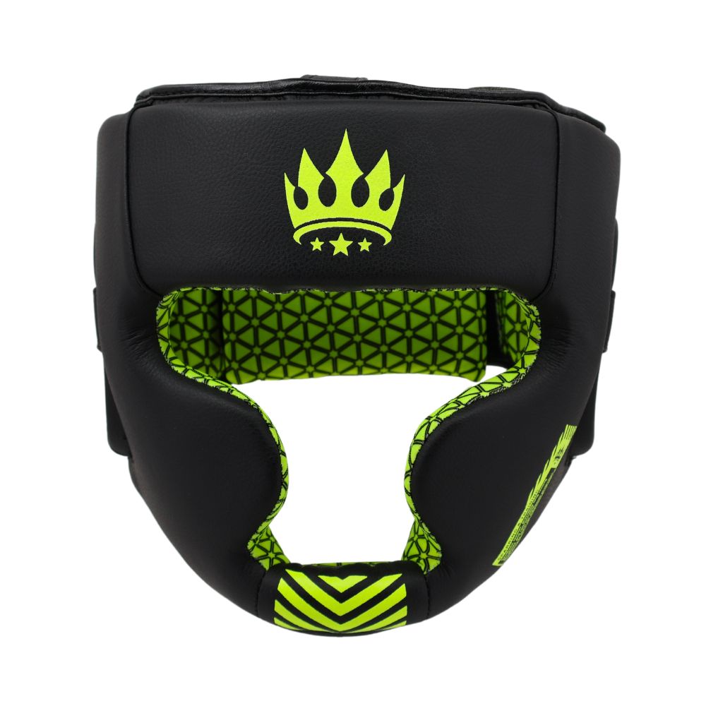 Playerz SparTech Head Guard - Black/Neon-Playerz Boxing