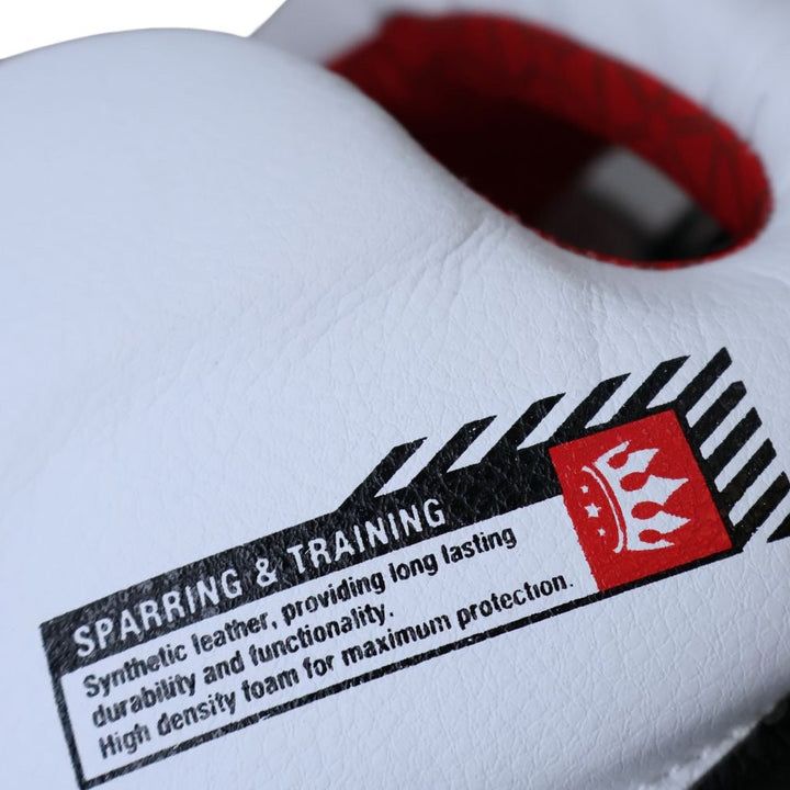 Playerz SparTech Head Guard - White/Black-Playerz Boxing