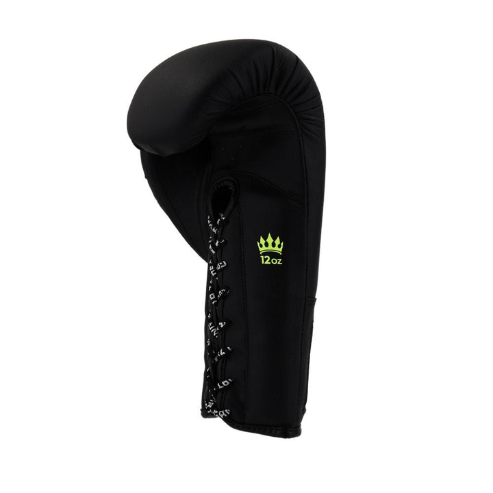 Playerz SparTech Lace Boxing Gloves - Black/Neon-Playerz Boxing