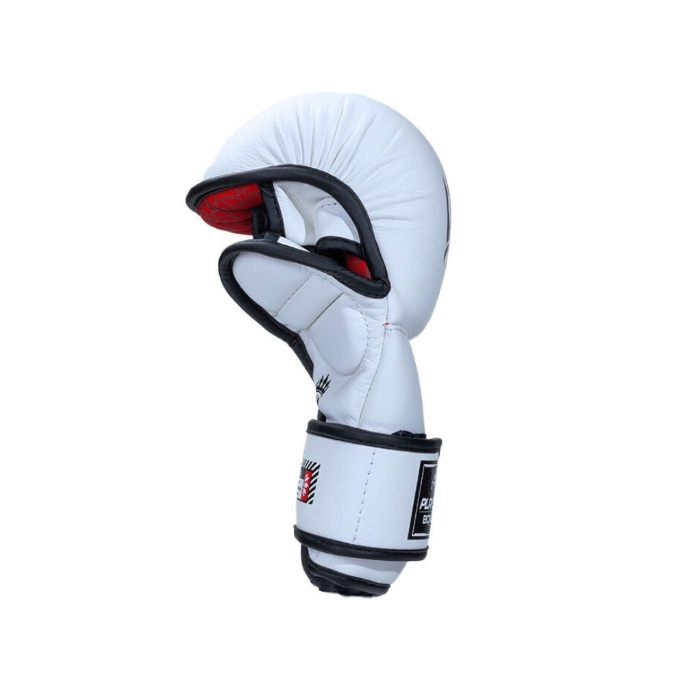 Playerz SparTech MMA Sparring Gloves - White/Black-Playerz Boxing