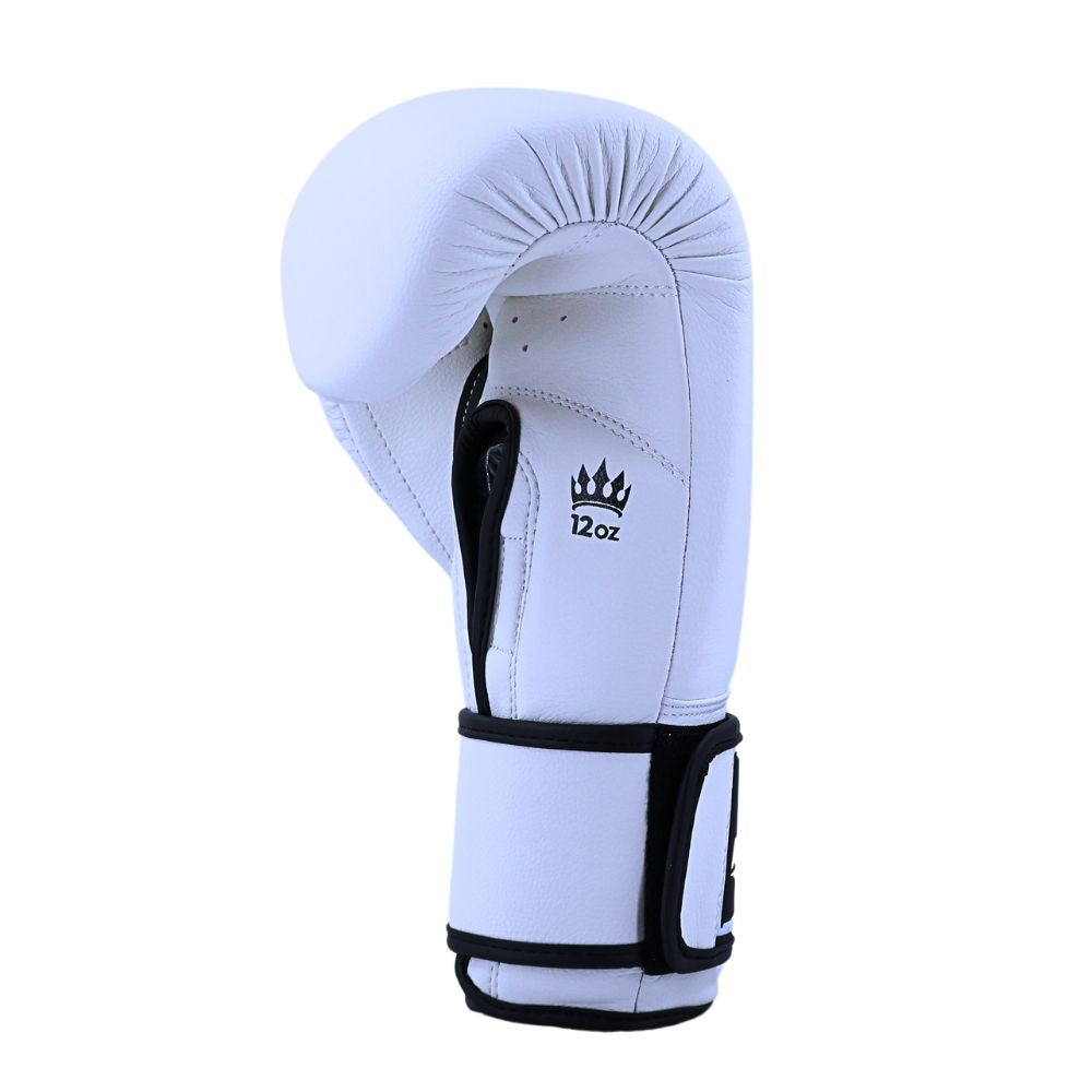 Playerz SparTech Boxing Gloves - White/Black-Playerz Boxing