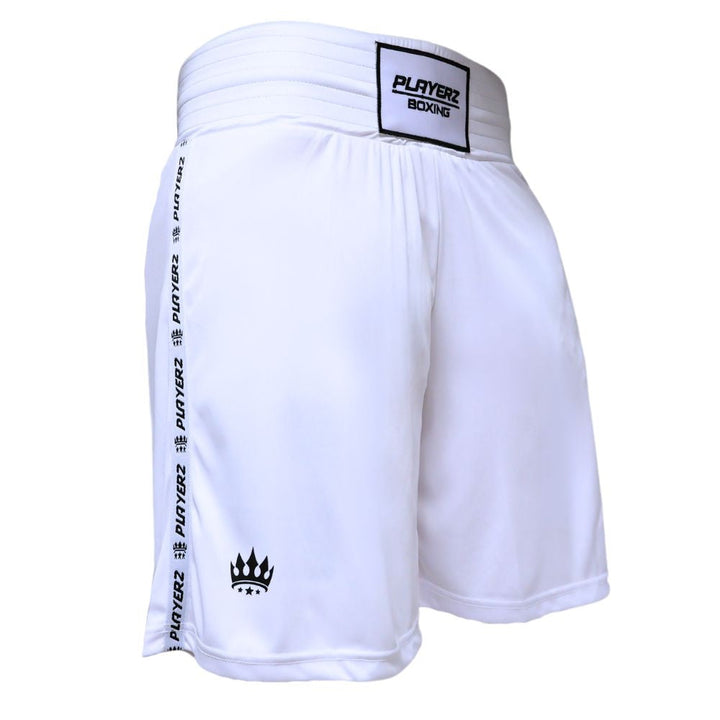 Playerz Stealth Boxing Shorts-white