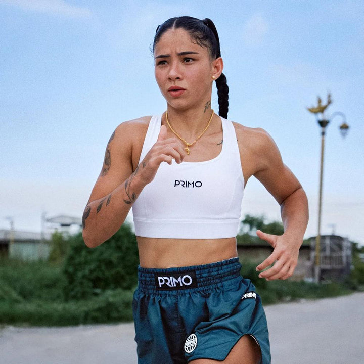 Primo Air Sports Bra - White-Primo